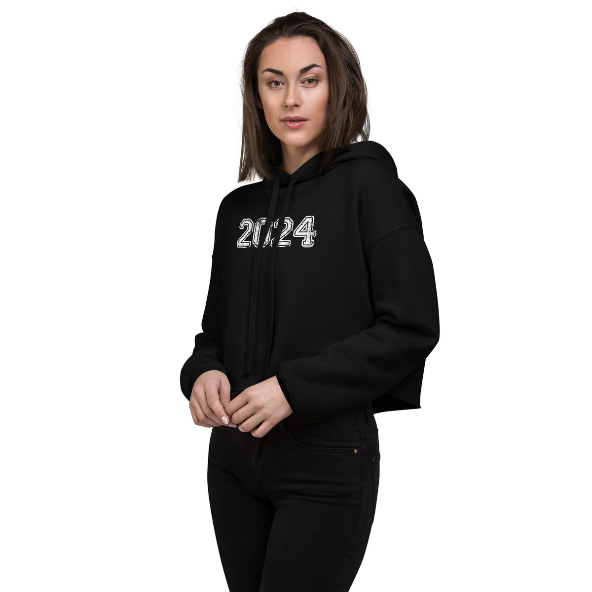 Class of 2024 Crop Hoodie Sweatshirt - Year