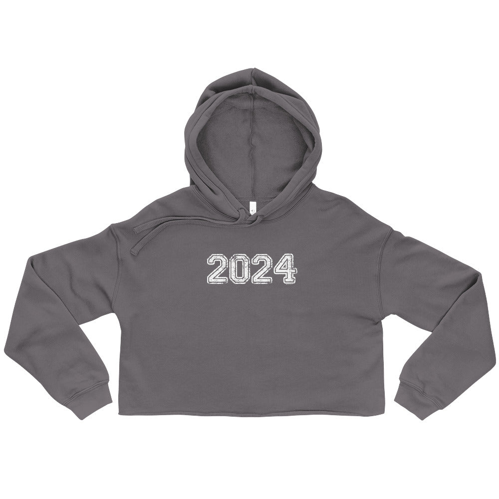 Class of 2024 Crop Hoodie Sweatshirt - Year