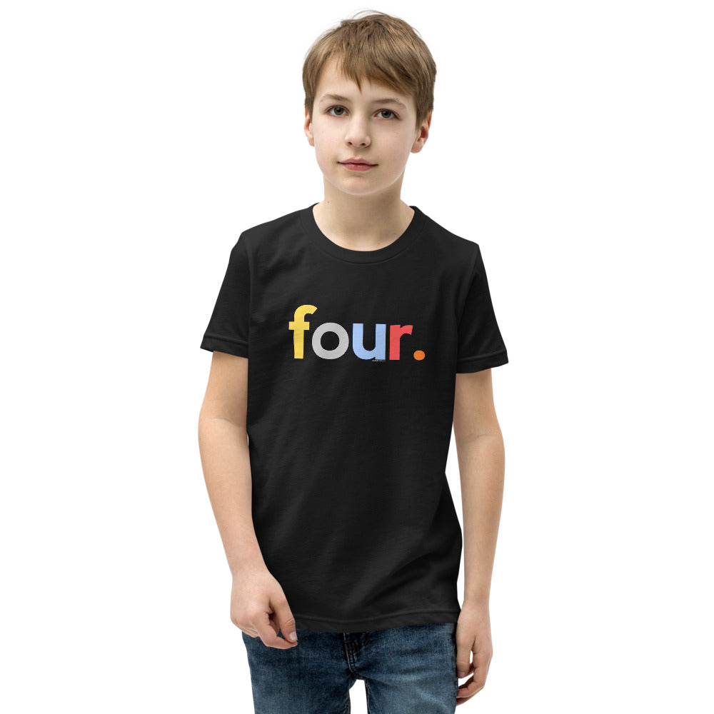 Boys 4th Birthday Shirt Four - Original