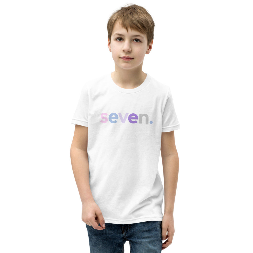 Girls 7th Birthday Shirt Seven - Original