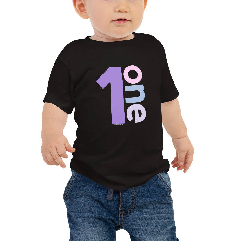 Girls 1st Birthday Shirt One - Number