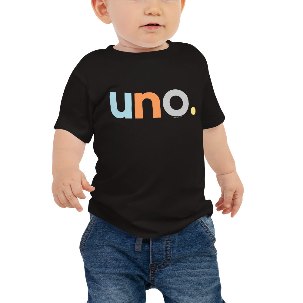 Boys 1st Birthday Shirt Uno Spanish – Alternate