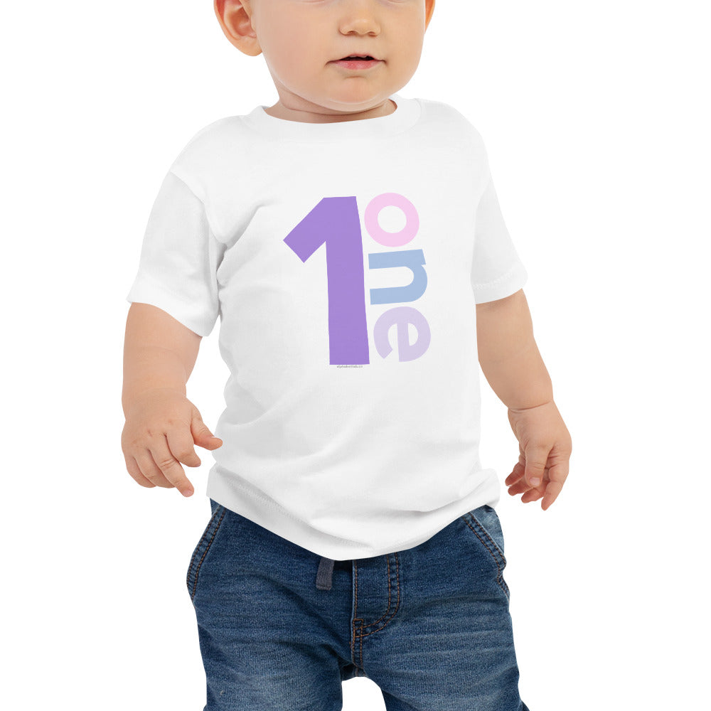 Girls 1st Birthday Shirt One - Number