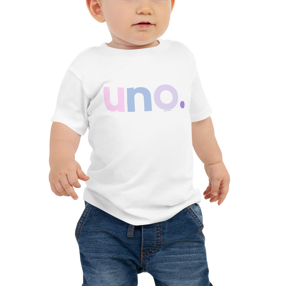 Girls 1st Birthday Shirt Uno Spanish – Original