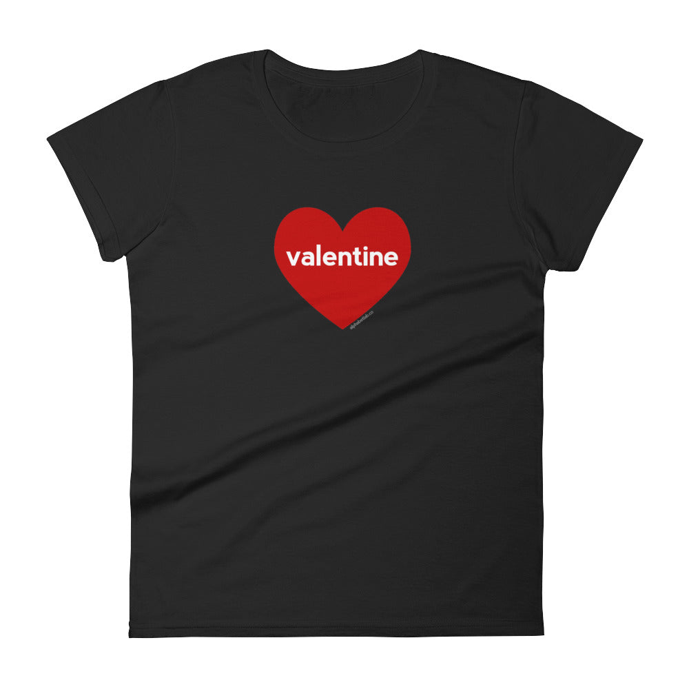 Valentine Heart Womens Valentine’s Day T-Shirt