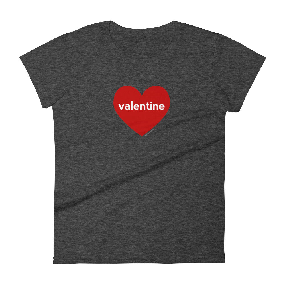 Valentine Heart Womens Valentine’s Day T-Shirt