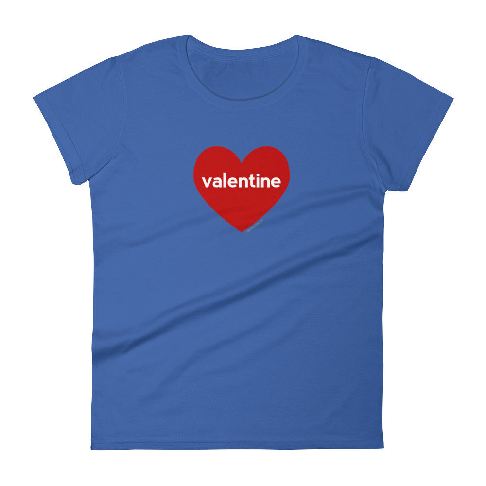 Valentine Heart Womens Valentine’s Day T-Shirt