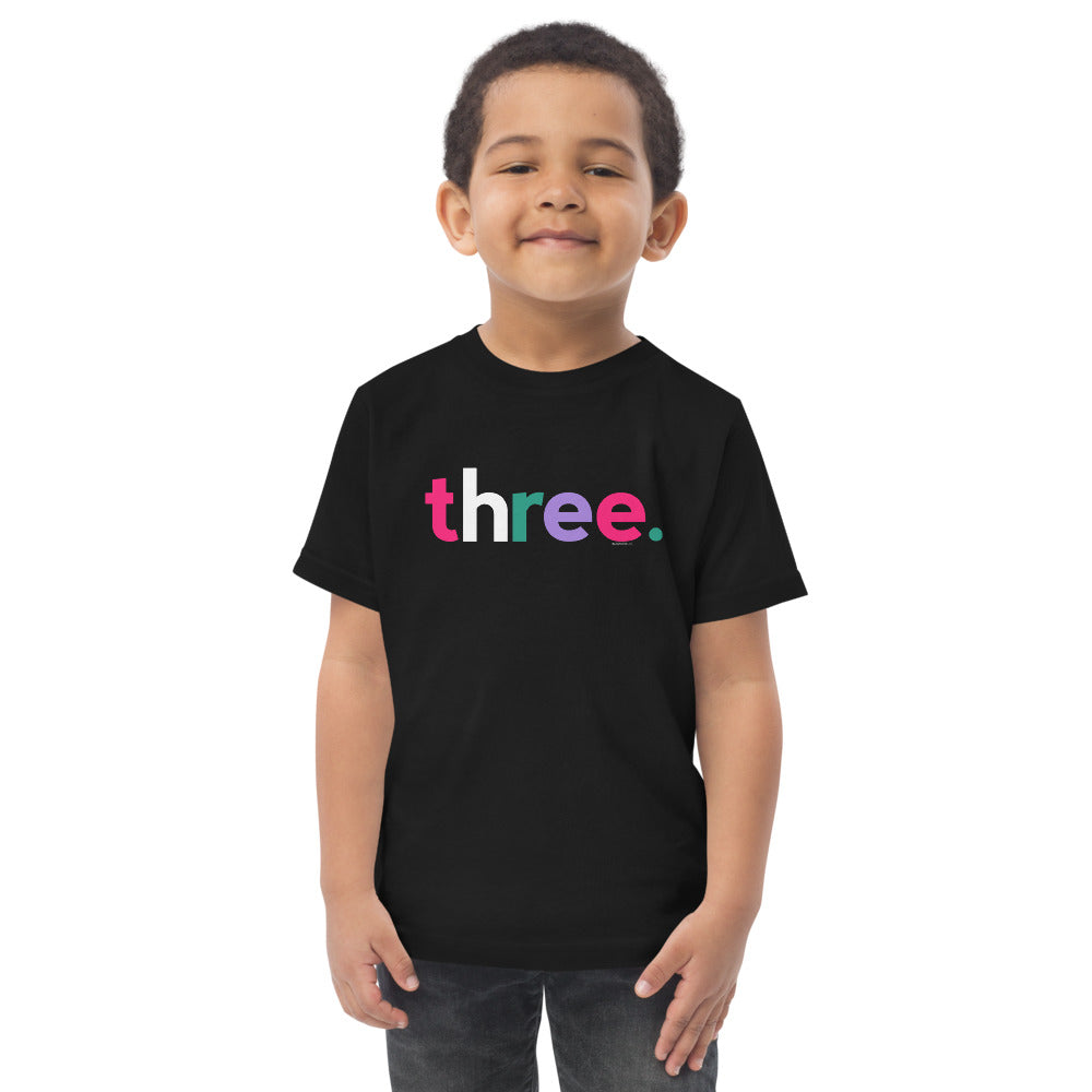 Girls 3rd Birthday Shirt Three - Alternative