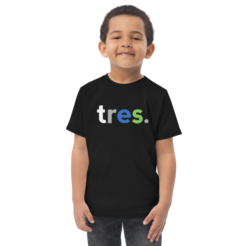 Boys 3rd Birthday Shirt Tres Spanish – Alternate