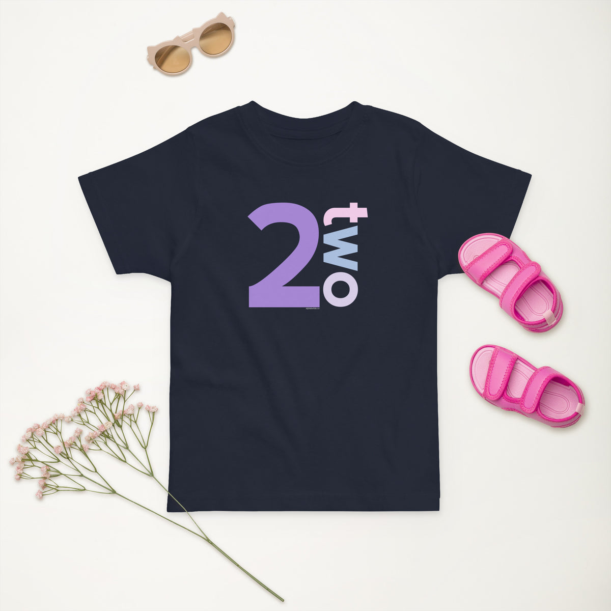 Girls 2nd Birthday Shirt Two - Number