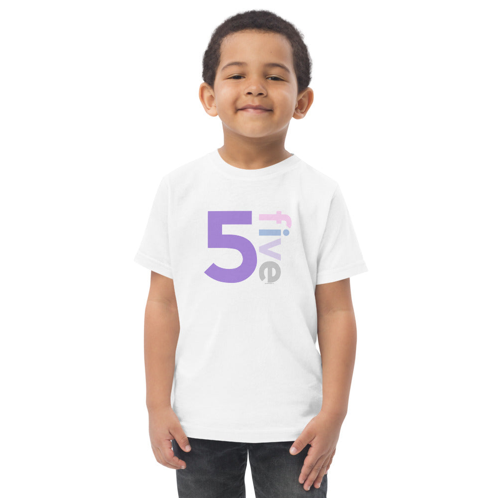 Girls 5th Birthday Shirt Five - Number