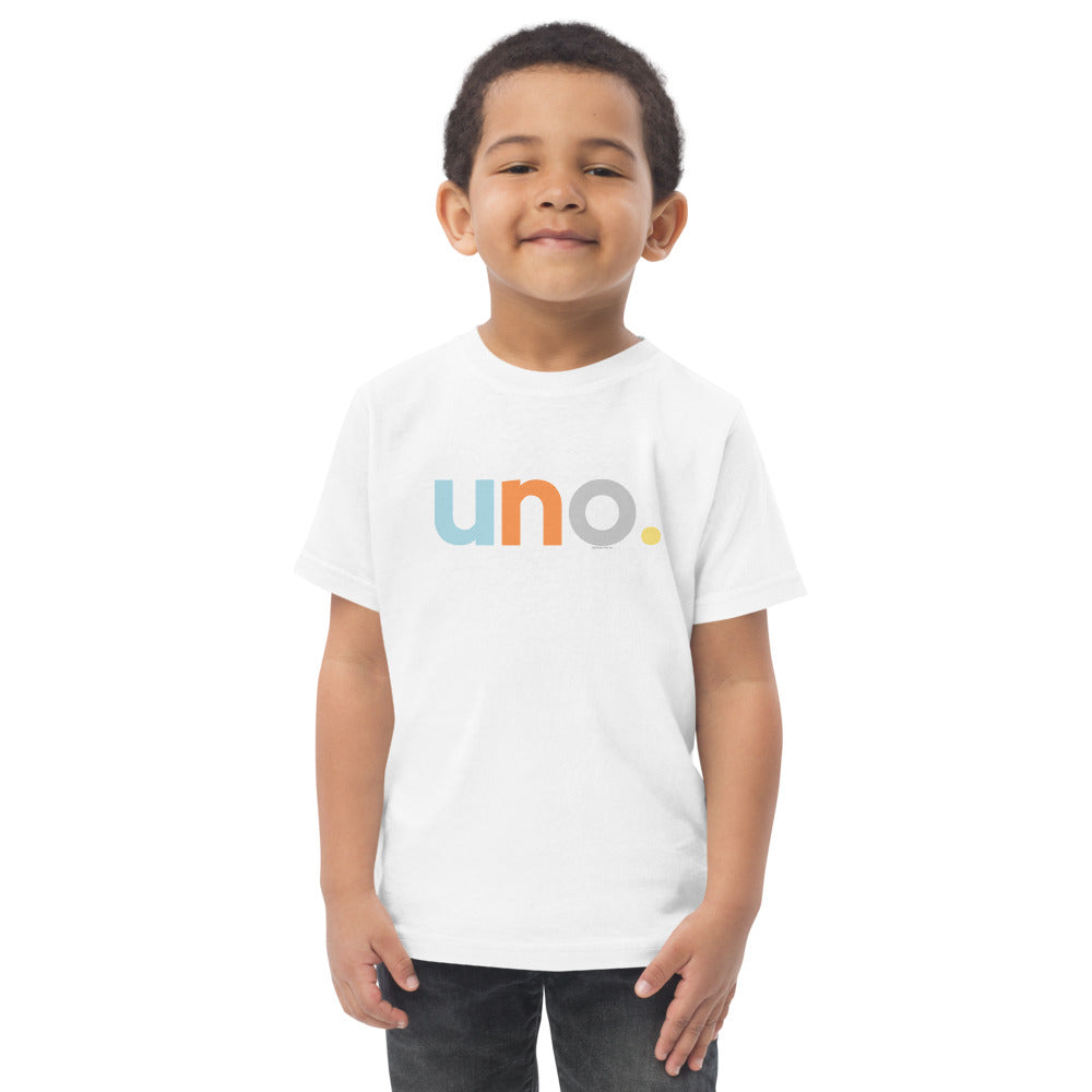 Boys 1st Birthday Shirt Uno Spanish – Alternate