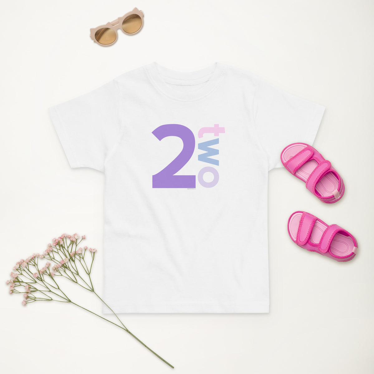 Girls 2nd Birthday Shirt Two - Number