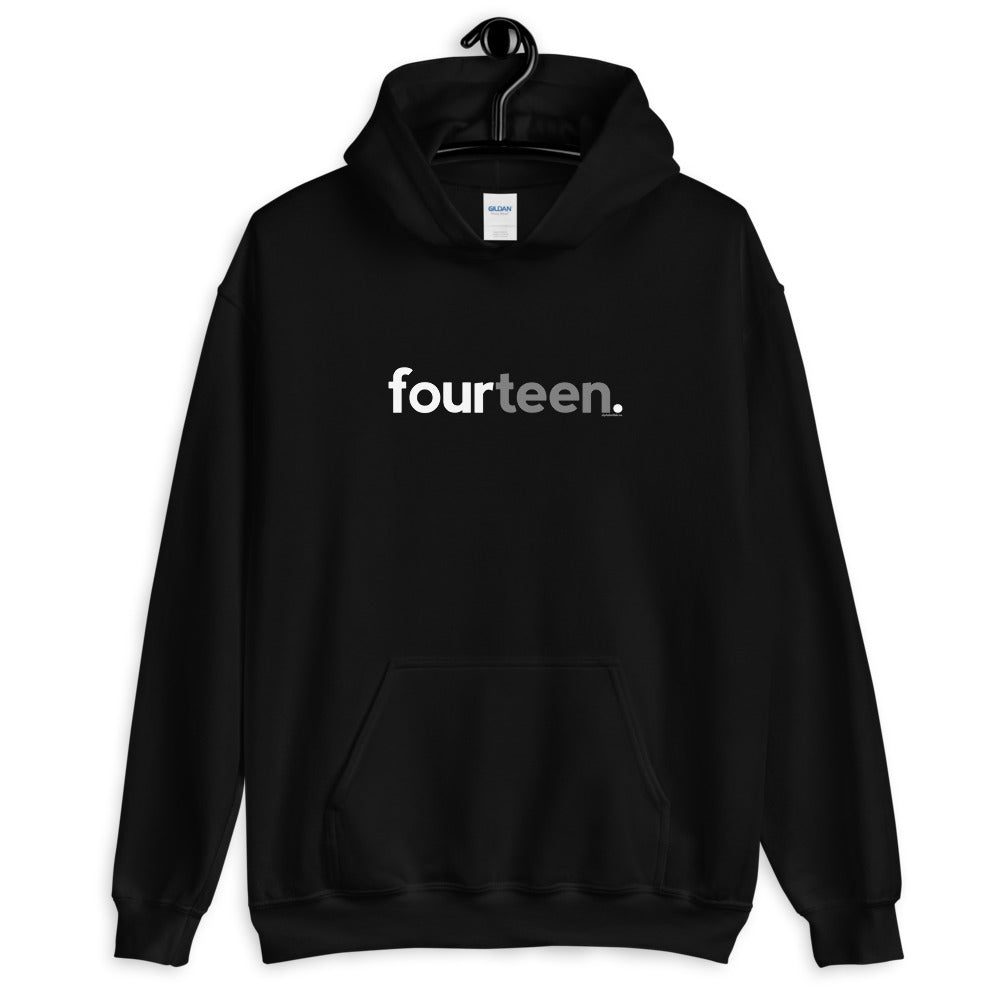 Teens 14th Birthday Hoodie Sweatshirt Fourteen - Original