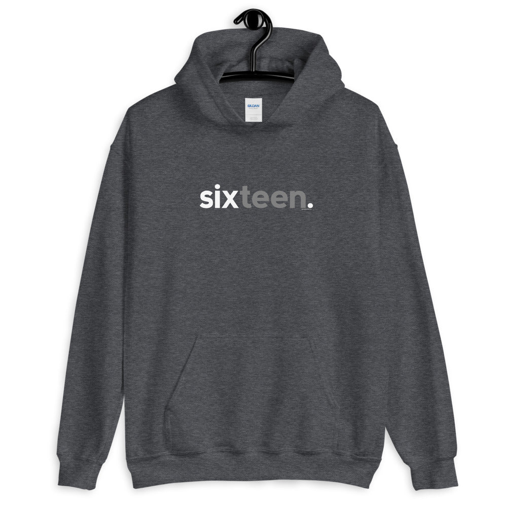 Teens 16th Birthday Hoodie Sweatshirt Sixteen - Original