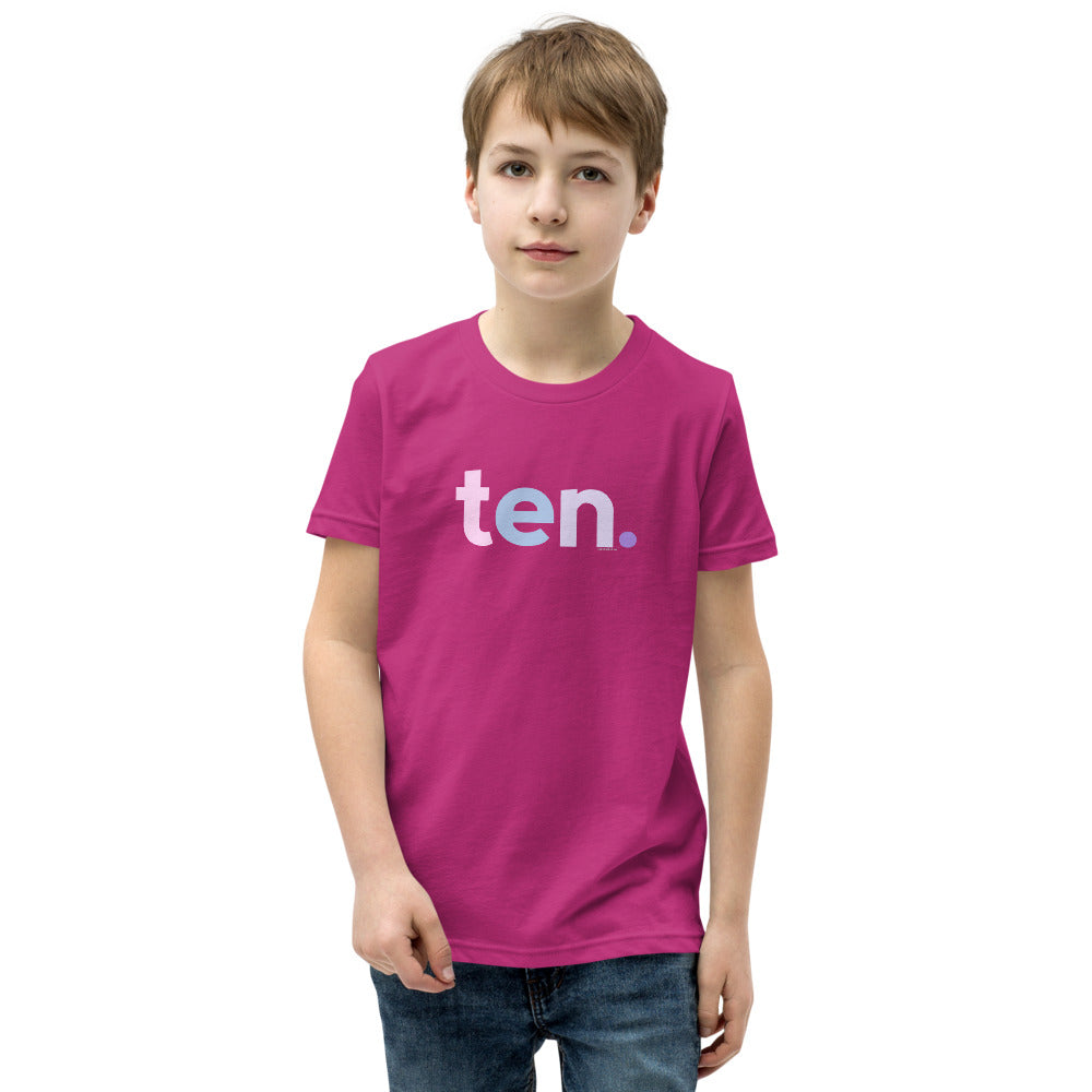 Girls 10th Birthday Shirt Ten - Original