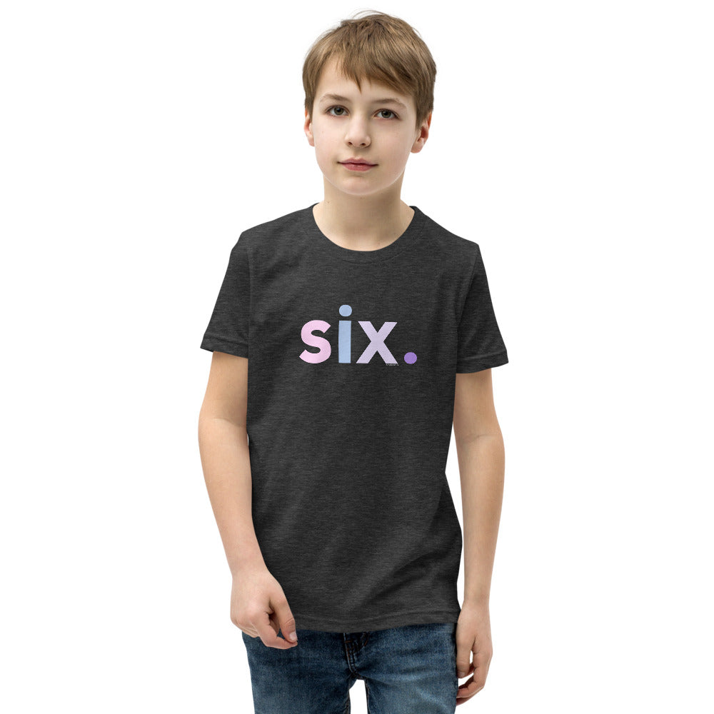 Girls 6th Birthday Shirt Six - Original