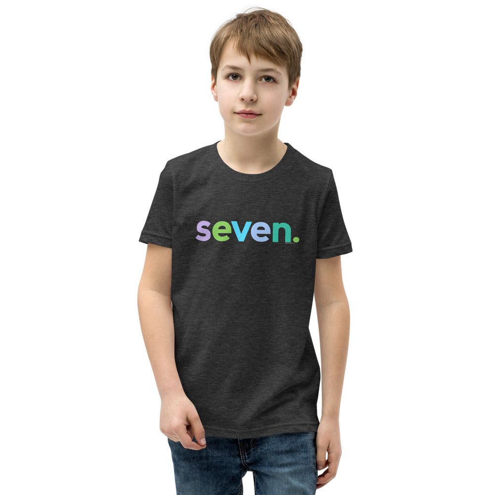 Girls 7th Birthday Shirt Seven - Alternative