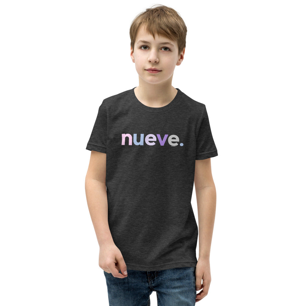 Girls 9th Birthday Shirt Nueve Spanish – Original