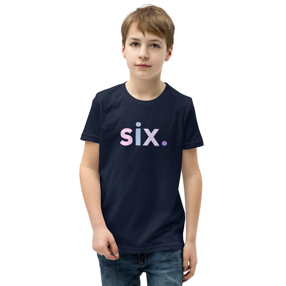 Girls 6th Birthday Shirt Six - Original