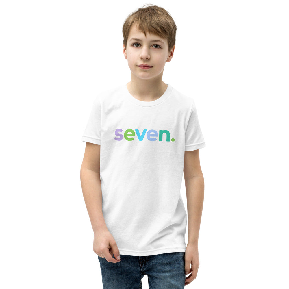 Girls 7th Birthday Shirt Seven - Alternative