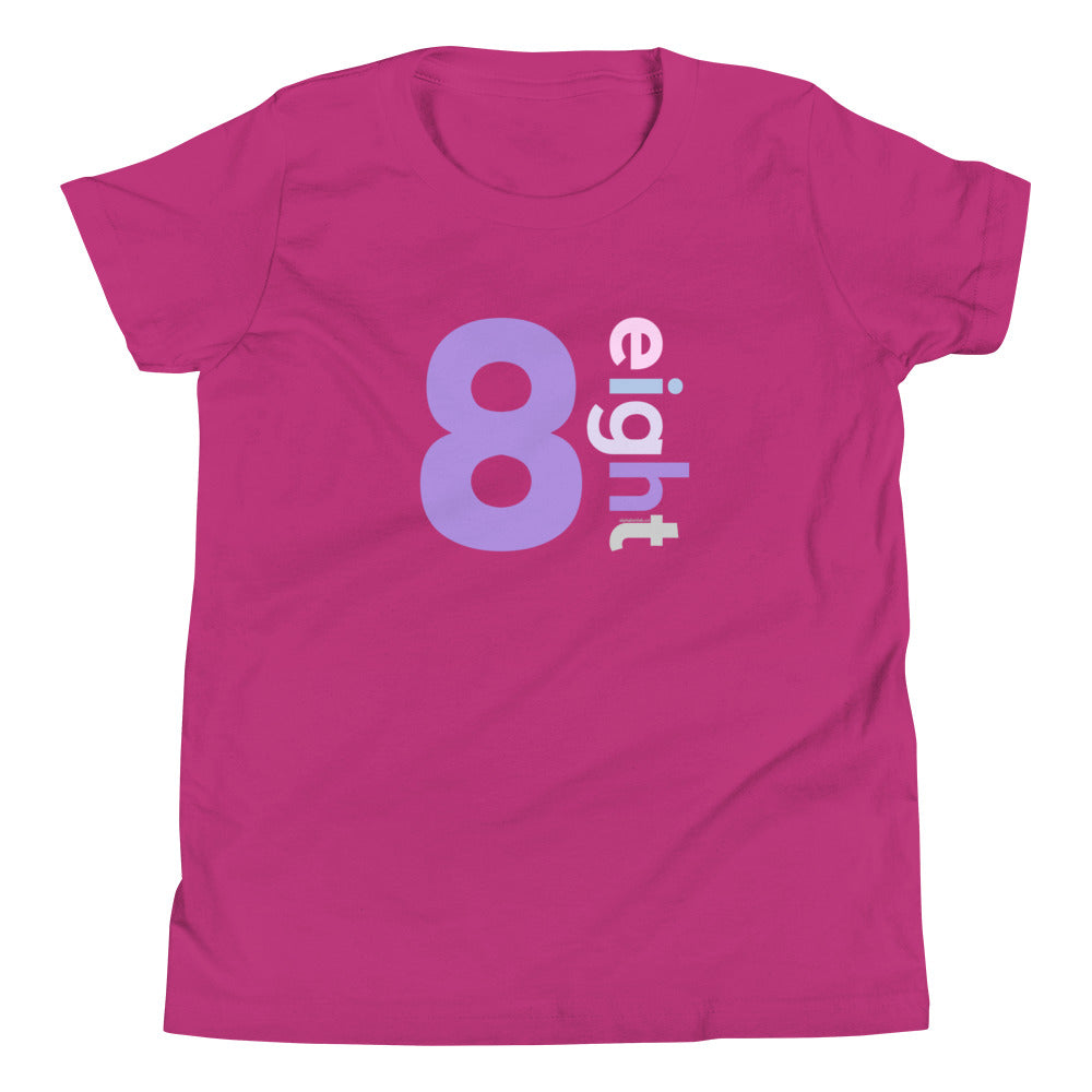 Girls 8th Birthday Shirt - Number