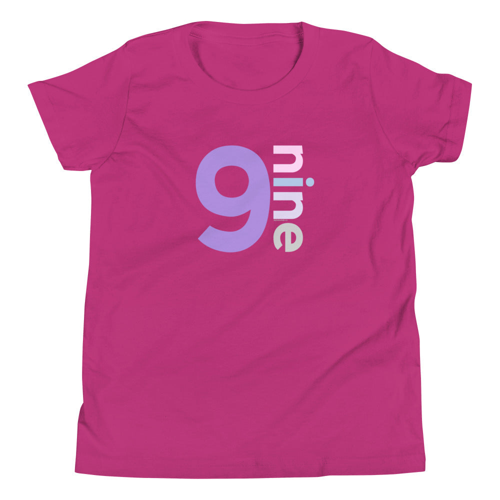 Girls 9th Birthday Shirt - Number