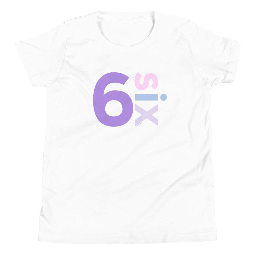 Girls 6th Birthday Shirt Six - Number